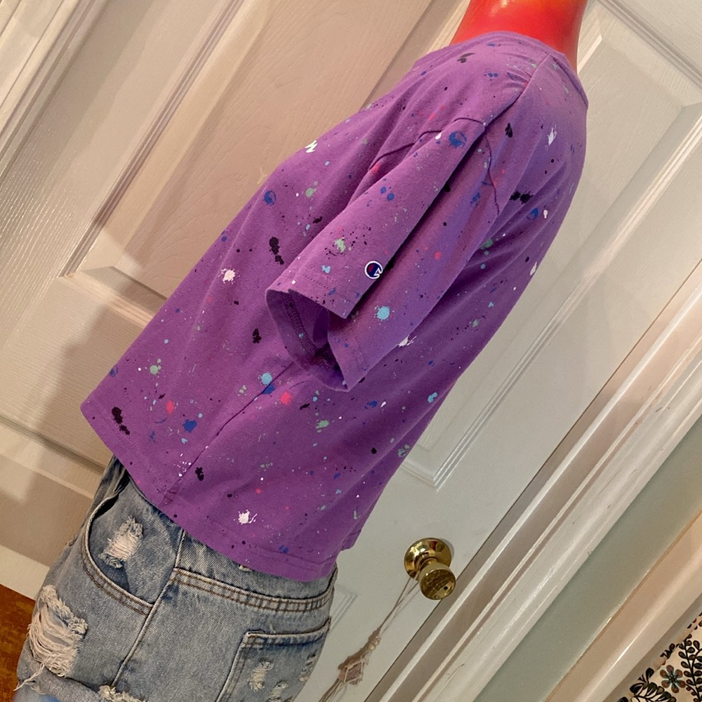 Champion Purple Splatter Short Sleeve Tee - Picture 5 of 8